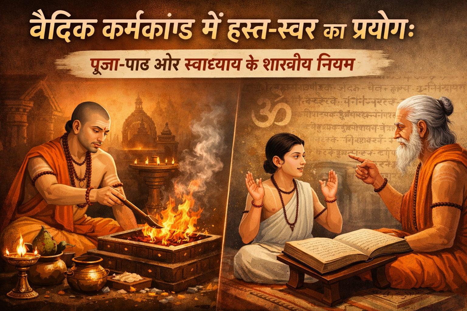 पूजा-पाठ में हस्त-स्वर करें या नहीं?